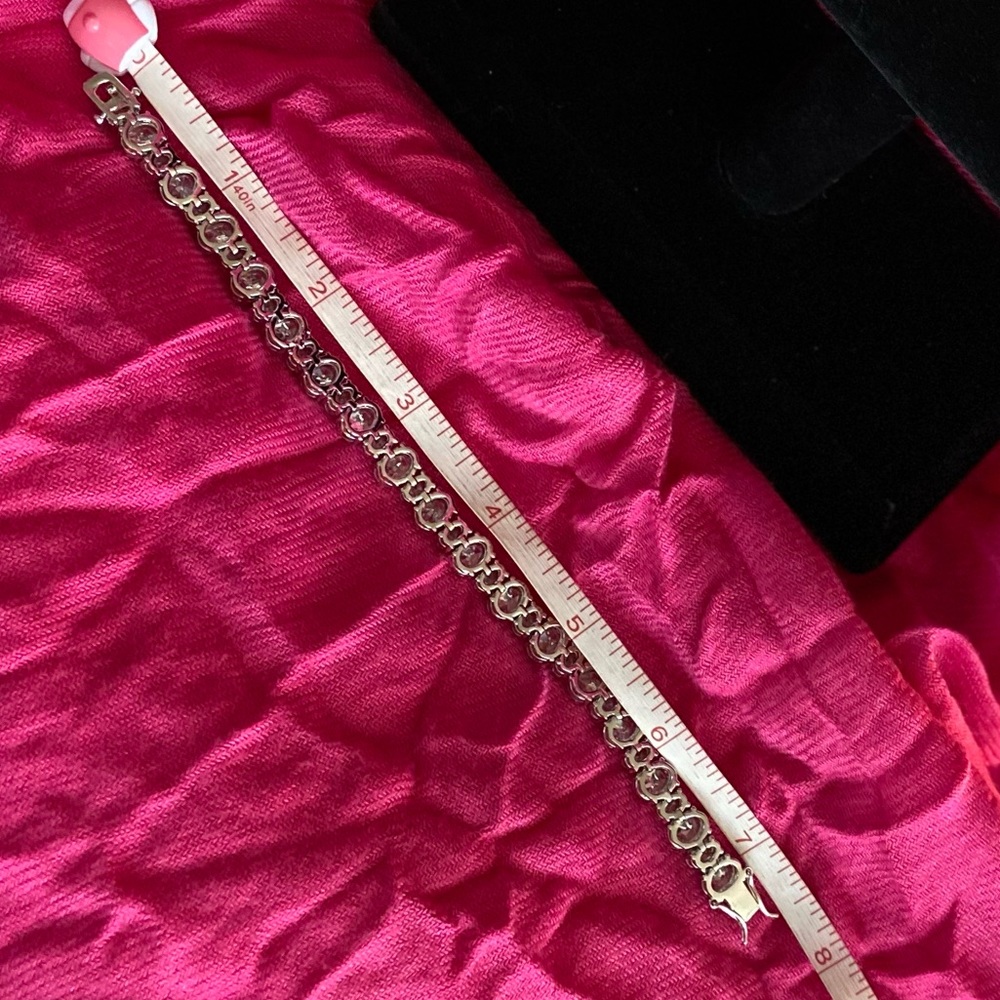 New! Bold And Beautiful Diamond Tennis Bracelet - Picture 6 of 8